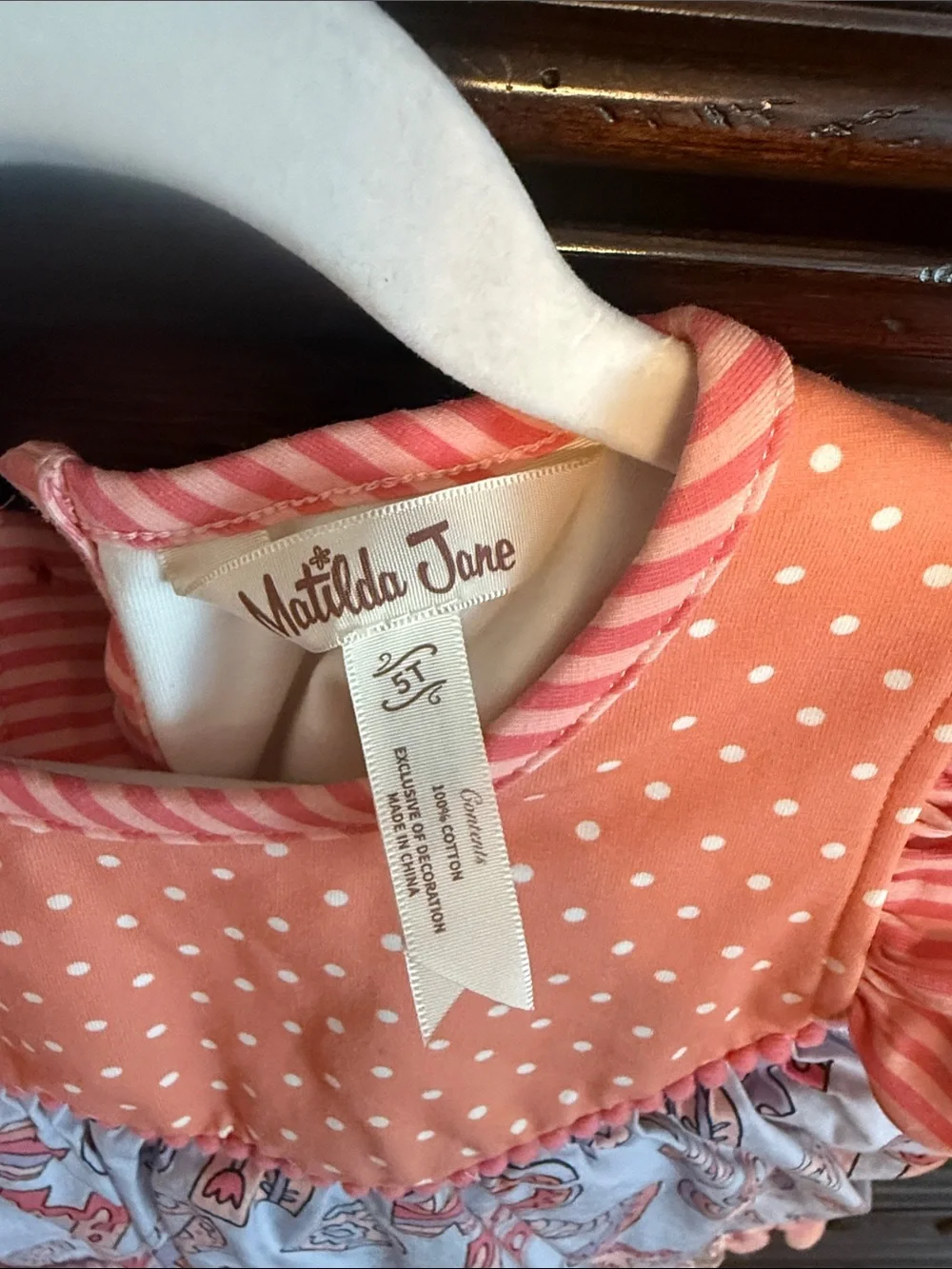 Matilda Jane Coral Alphabet Ruffle Set